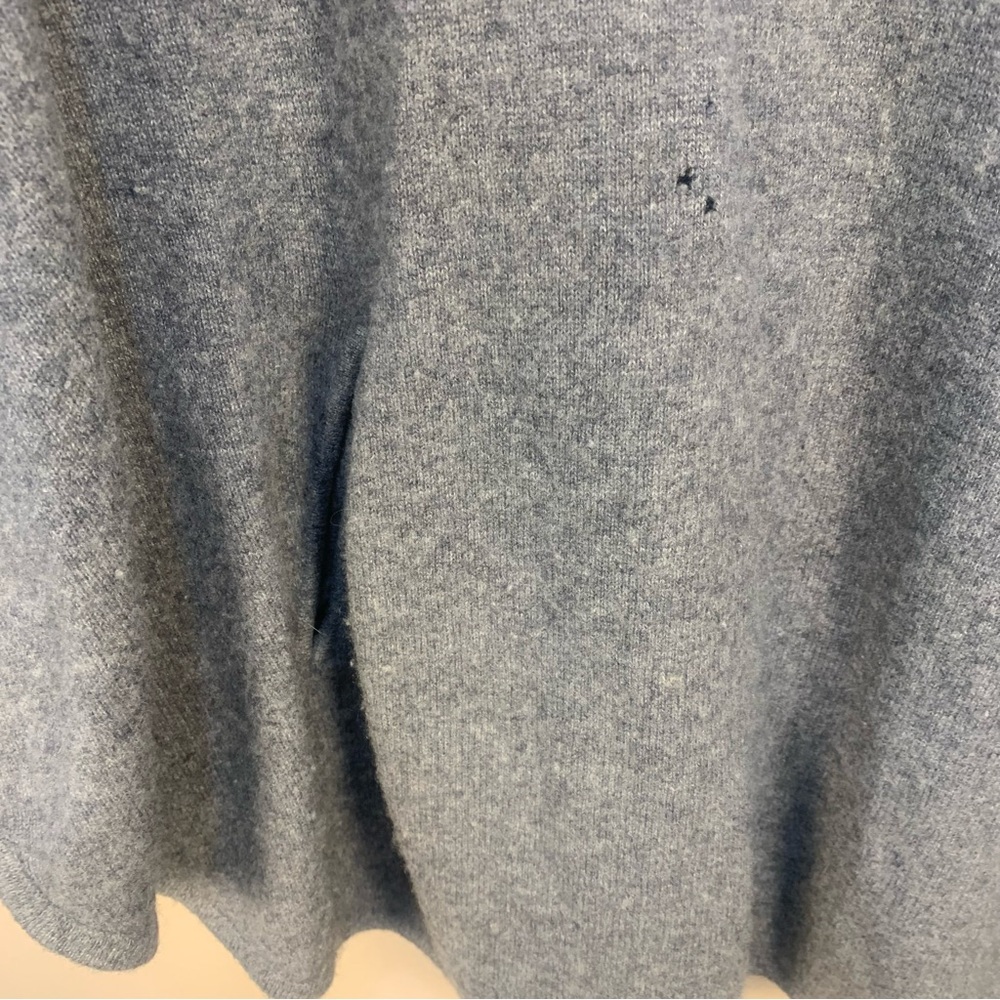 Max Studio 100% 2 Ply Cashmere Cowl Neck Poncho Shrug Sweater - Picture 5 of 14